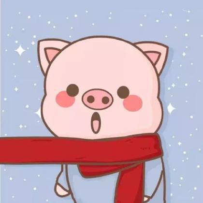 卡通小猪情侣头像一对两张