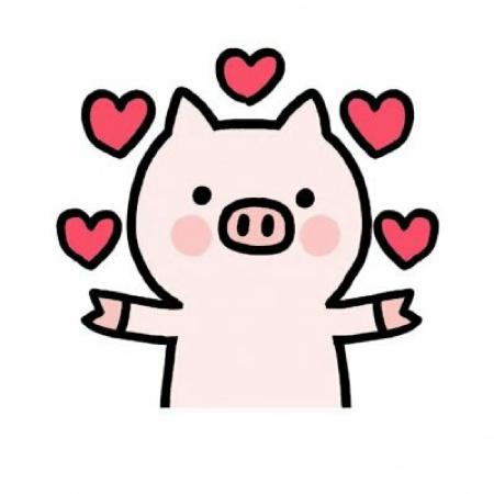 小猪头像可爱卡通