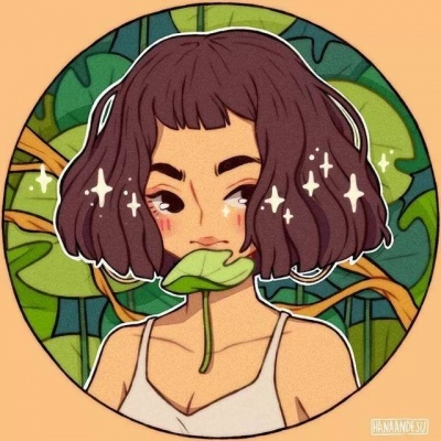 唯美可爱插画女头像