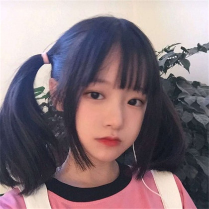 可爱清新风双马尾女生头像