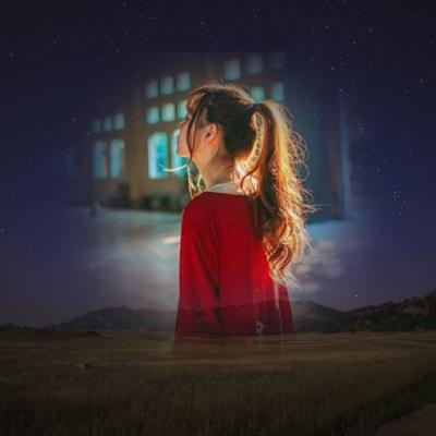 女生头像星空