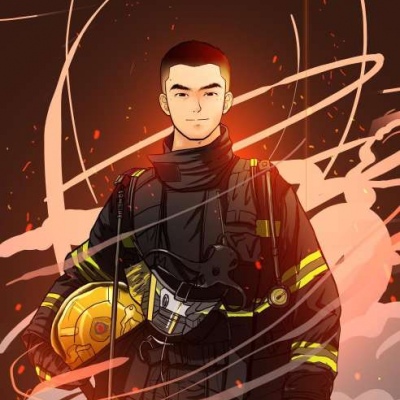 手绘动漫帅气军人头像图片