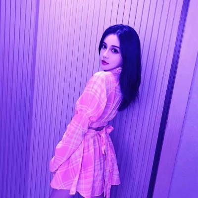 女生头像紫色系韩版