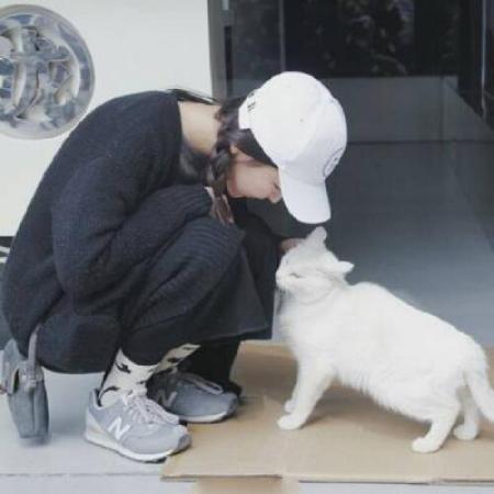 女生和猫咪头像