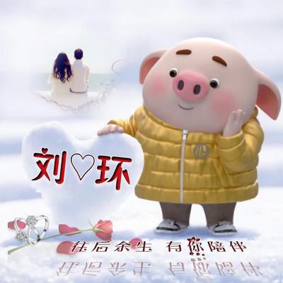 小猪姓氏情侣头像