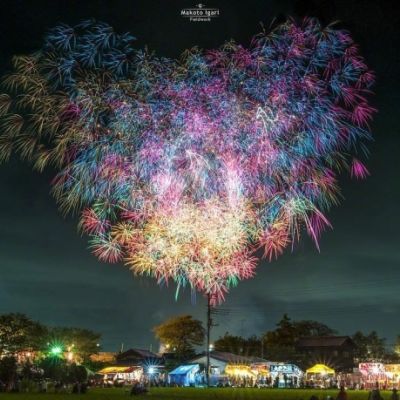 好看的彩色烟花风景头像唯美高清