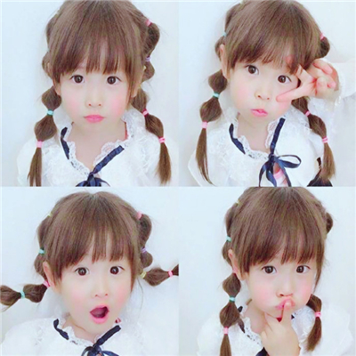 韩国小女孩头像超萌四宫格