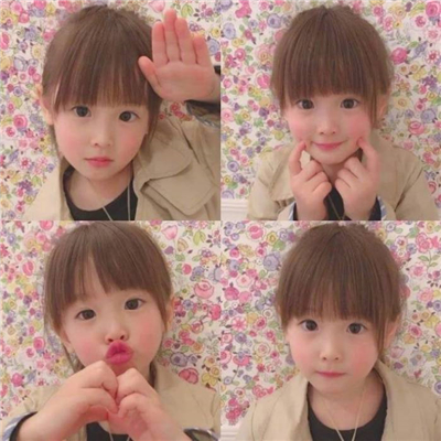 韩国小女孩头像超萌四宫格