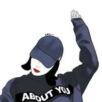 非主流另类个性手绘女生头像