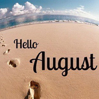 你好八月小清新带字头像