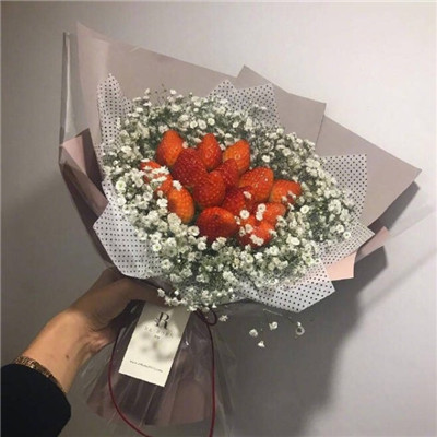 草莓花束头像高清图片