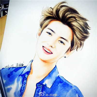 exo鹿晗qq头像帅气冷酷素描头像