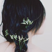 戴花的欧美女生头像气质范