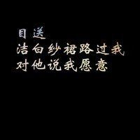 黑色背景文字頭像