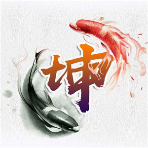 好看富贵鲤鱼姓氏头像