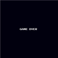 个性黑底白字文字头像