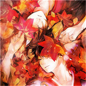 暗红系头像动漫男