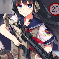 枪械与少女头像