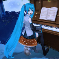 可愛萌妹初音未來動漫扣扣頭像圖片大全