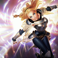 lol游戏美女光辉女郎拉克丝qq头像图片