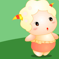 卡哇伊卡通小羊儿头像