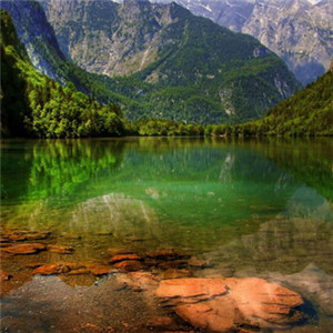 青山綠水自然風景頭像