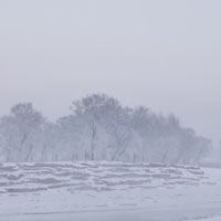 冬天雪景温暖阳光唯美头像