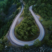 山路弯道风景头像