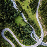 山路弯道风景头像