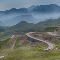 山路弯道风景头像