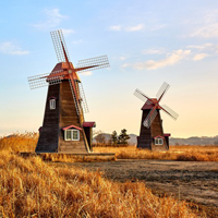 荷兰风车唯美头像