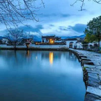 安徽黟县宏村古村落风景头像图片