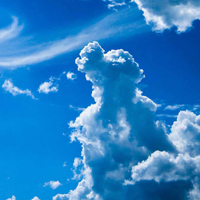 蓝天白云风景图片头像