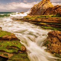 大海海岸岸边风景高清qq头像图片