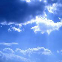 蓝天白云风景头像图片