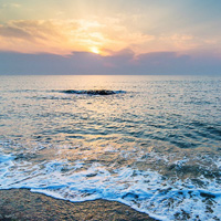 风景头像 大海 早阳图片