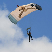 天空唯美降落伞图片头像