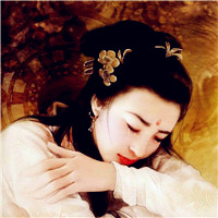 手绘古装美女头像图片