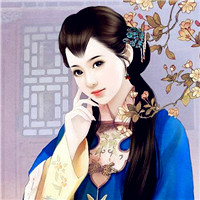 手绘古装美女头像图片