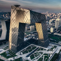 北京国贸建筑风景唯美图片制作成的qq头像