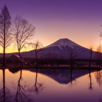 日本富士山风景头像