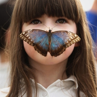 有蝴蝶唯美意境女生头像