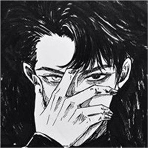 帅气黑白动漫男生头像