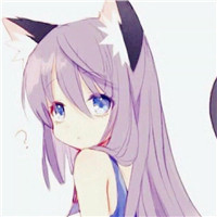 可爱猫耳女孩卡通头像