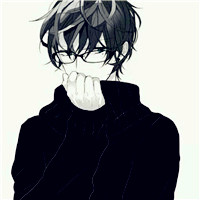 动漫眼镜男头像