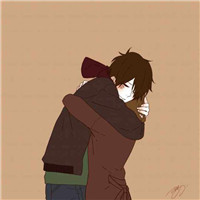 卡通情侣头像一对两张分开的