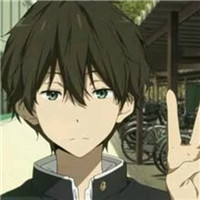 剪刀手卡通头像