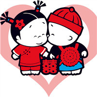 可爱卡通结婚情侣头像