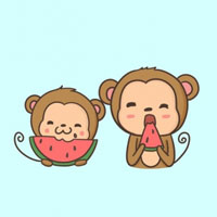 卡通猴子头像
