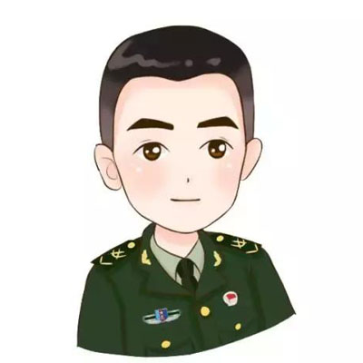 手繪軍人頭像